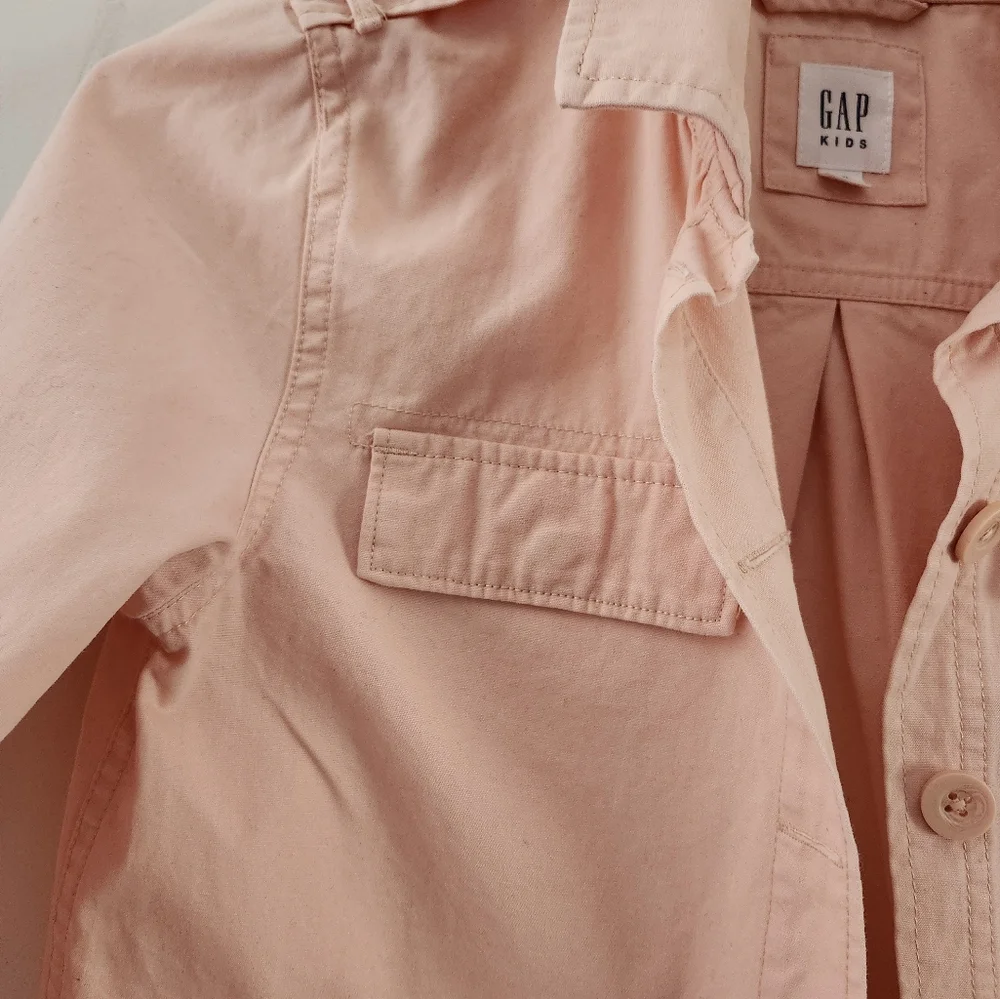 Gap Kids Long Sleeve Button-Down 100% Cotton Jacket